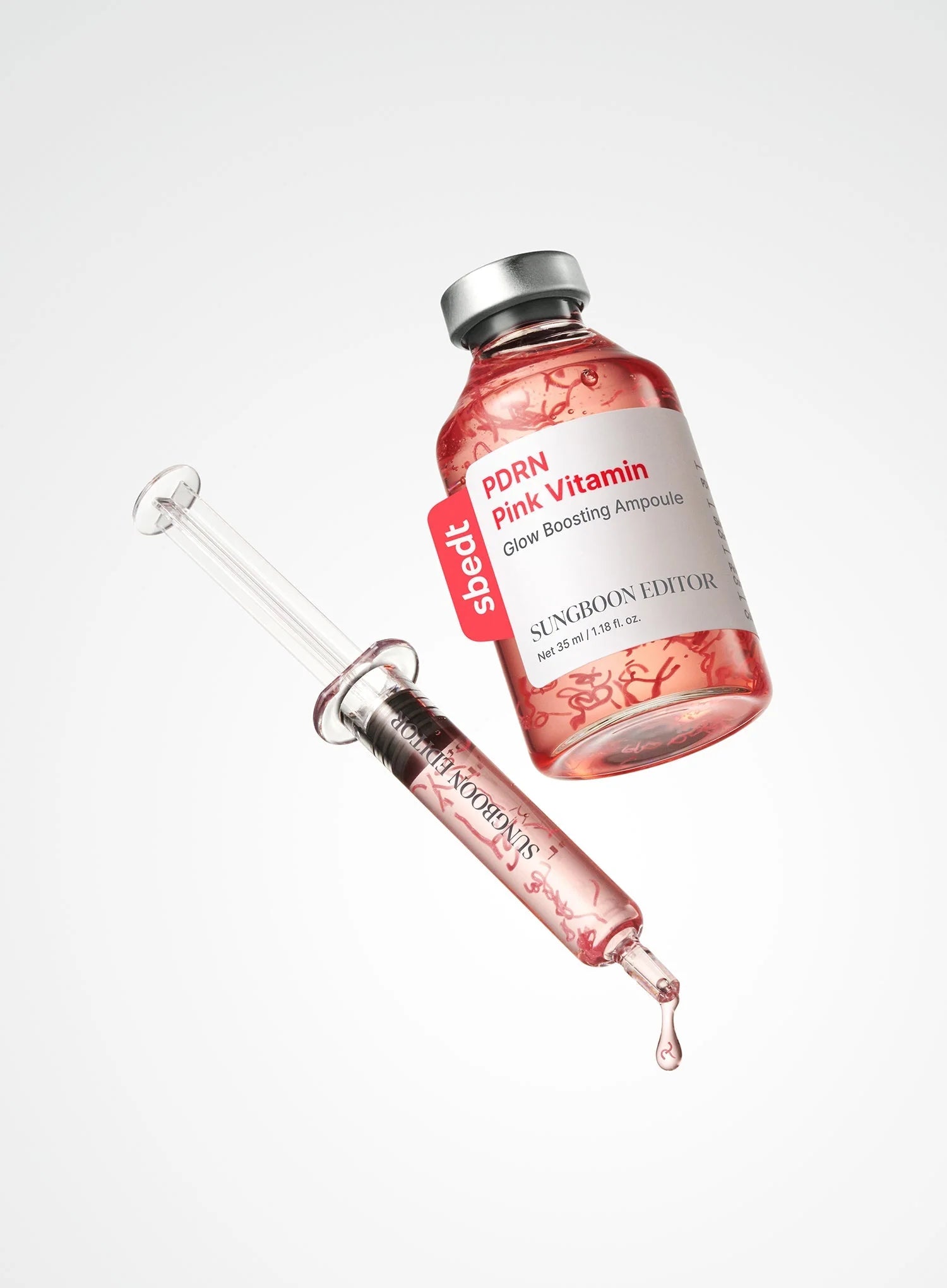 Sungboon Editor - PDRN Pink Vitamin Glow Boosting Ampoule - 40ml | Ampoule Iluminadora con PDRN y Vitaminas
