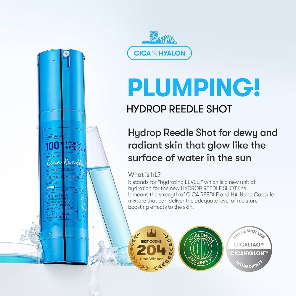 VT - Hydrop Reedle Shot 100HL - 50ml | Tratamiento Hidratante con Cica Reedle™